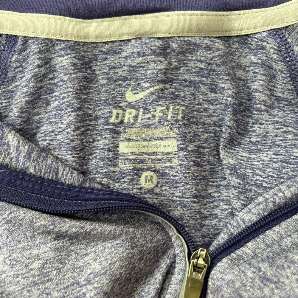 Nike purple Fri-fit‎ half zip running pullover woman’s size M